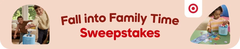Fall Into Family Time Giveaway: tonies USA, Lovevery, Kyte Baby, Tushbaby, Radio Flyer, Stride Rite, and The Step2 Company