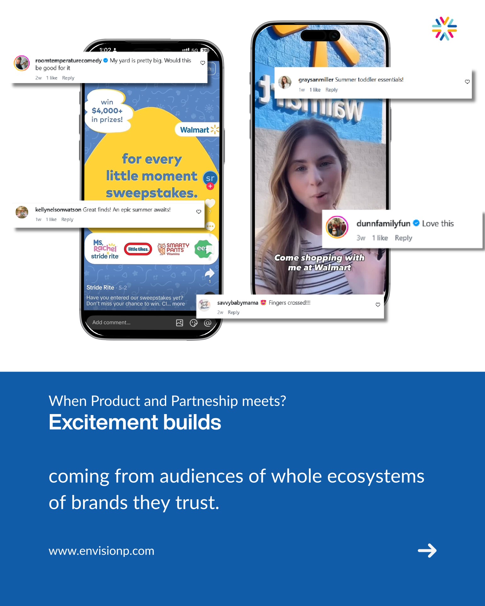 Excitement builds: organic social proof from Instagram and TikTok comments on the For Every Little Moment sweepstakes